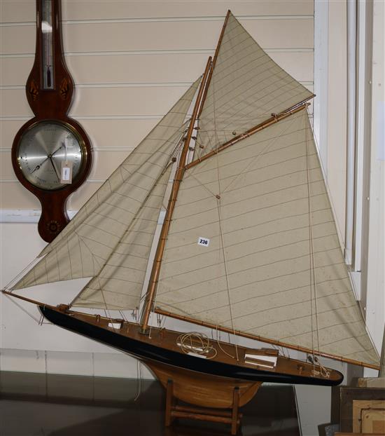 A model yacht